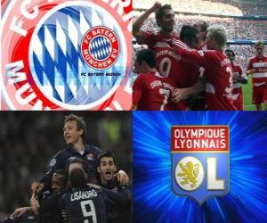 Puzzle Κύπελλο Πρωταθλητριών Ομάδων Ευρώπης ημιτελικός 2009-10, FC Bayern München - Olympique Lyonnais